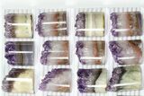 Lot: Amethyst Half Cylinder (For Pendants) - Pieces #83434-2